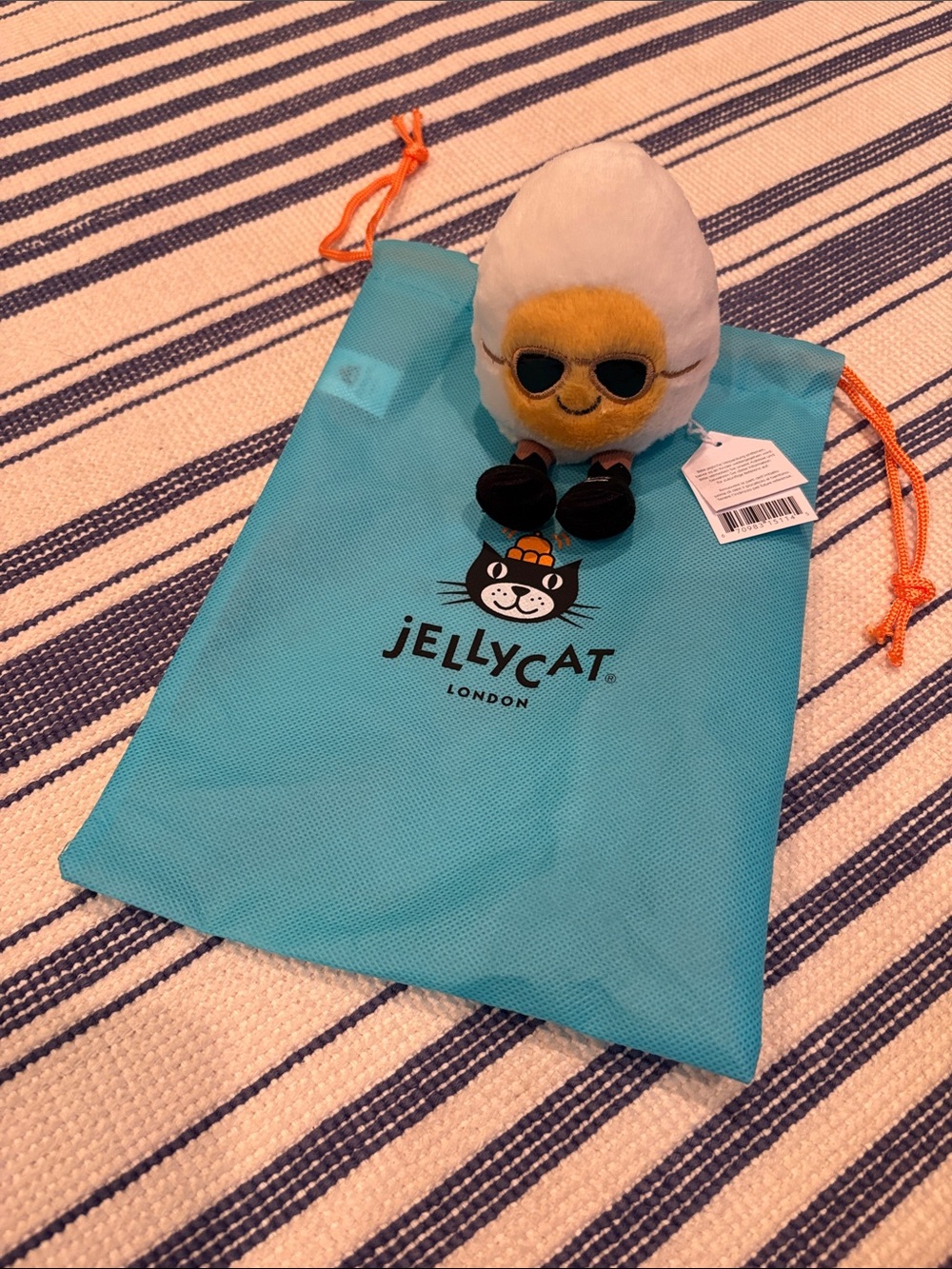 NWT Jellycat Amuseables Boiled Egg Chic with Dust Bag